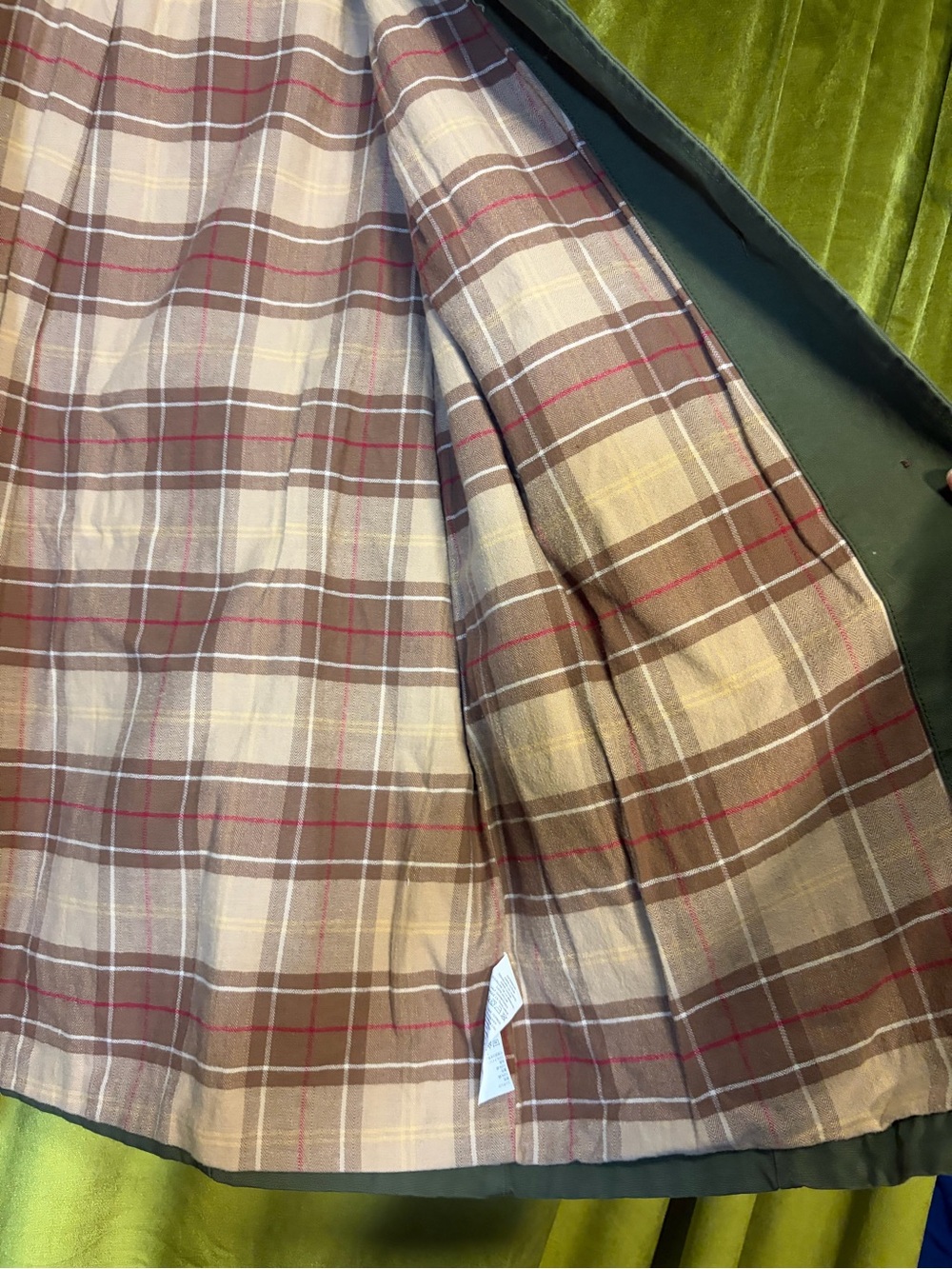 LL Bean Adirondack Barn Coat Flannel-Lined in Color Loren Size Large Retail $150 - Picture 7 of 13